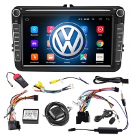 Radio Samochodowe ekran 8" Android 10 do Volkswagen Seat Skoda GPS USB